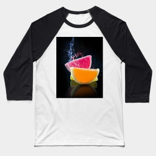 Jellies on black background Baseball T-Shirt